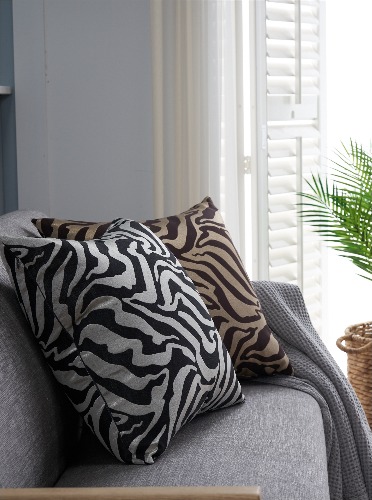 Zebra sofa cushion